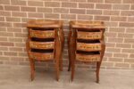 Pair of French Bombe Bedside Tables - Image 8