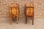 Pair of French Bombe Bedside Tables - Image 12