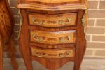 Pair of French Bombe Bedside Tables - Image 16