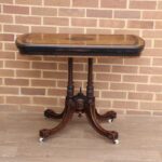 Victorian Burr Walnut Card Table