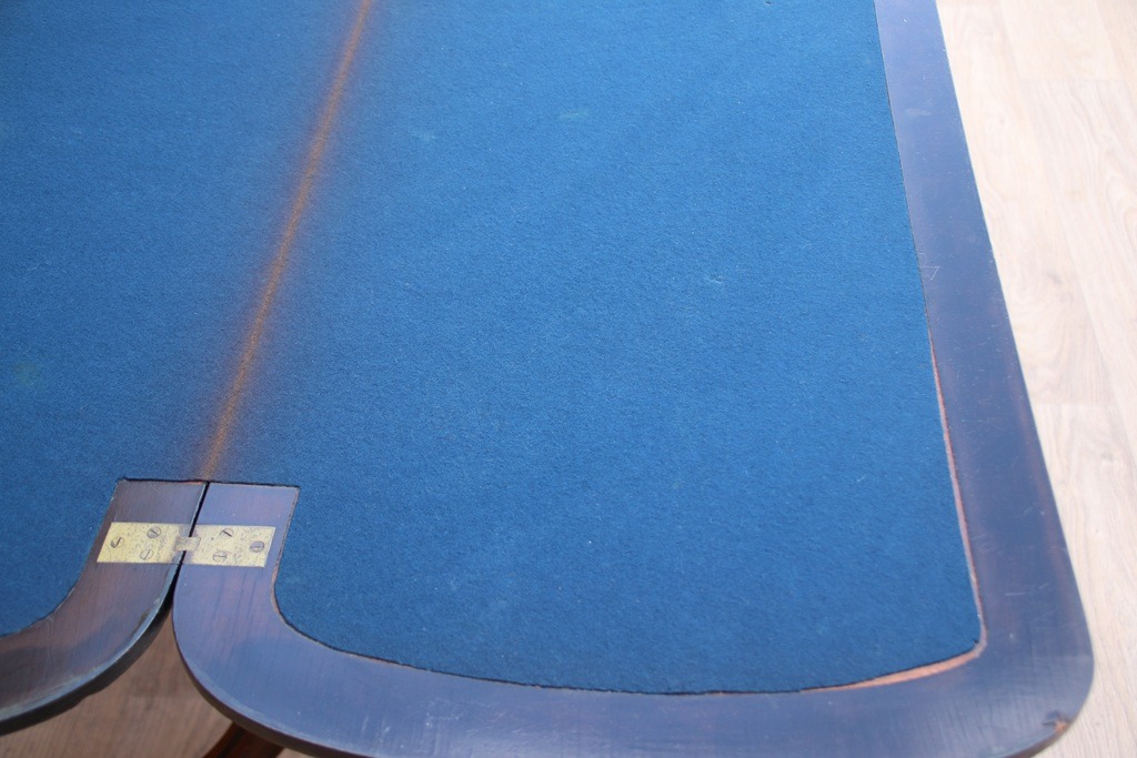 Victorian Burr Walnut Card Table - Image 11