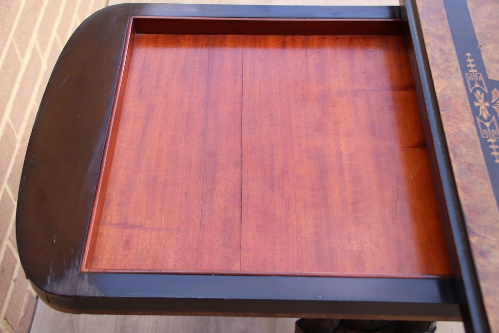 Victorian Burr Walnut Card Table - Image 13