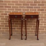Pair of Antique Queen Anne Bedside Tables