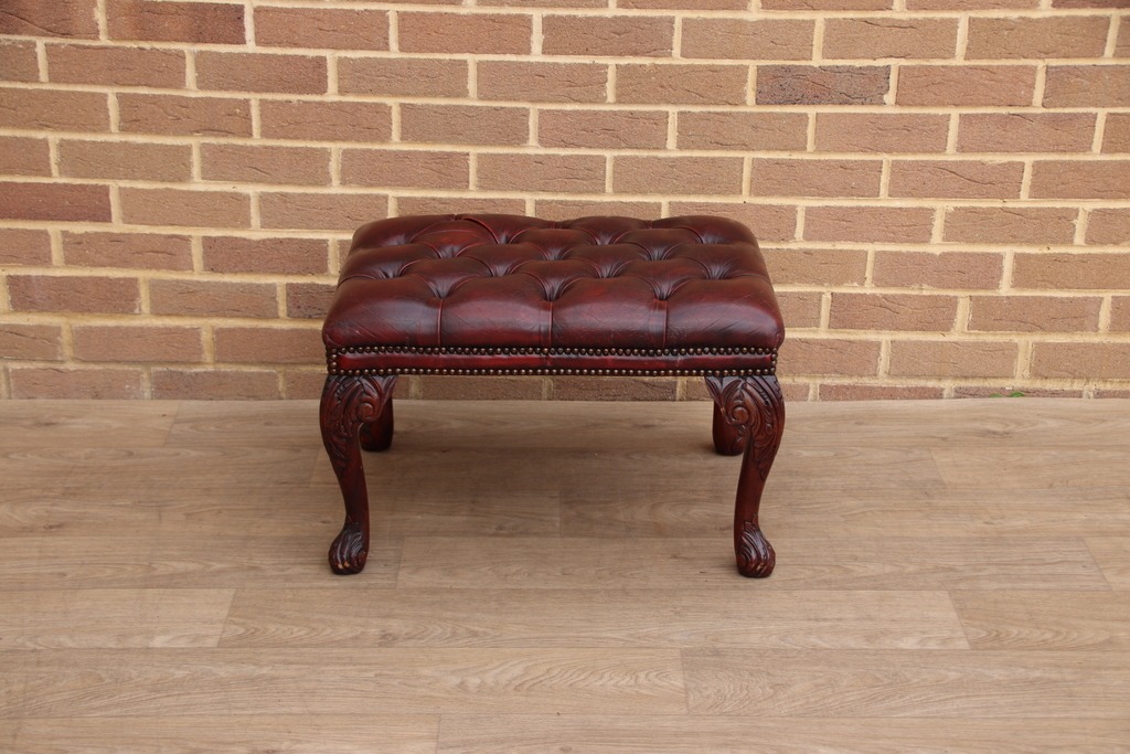 Chesterfield Antique Footstool - Image 1