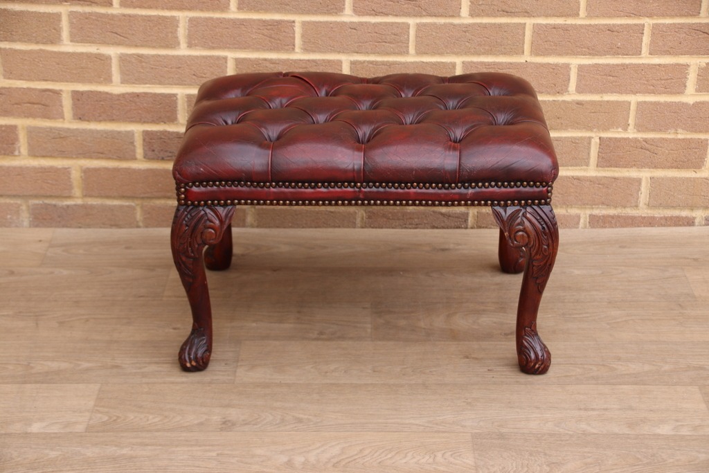 Chesterfield Antique Footstool - Image 2