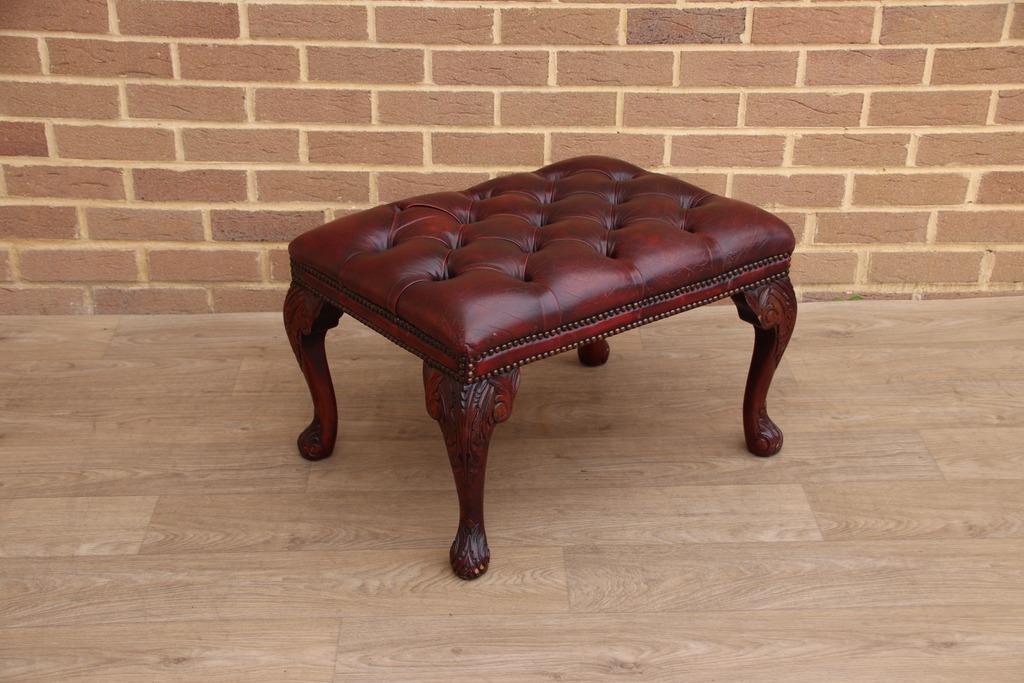 Chesterfield Antique Footstool - Image 3