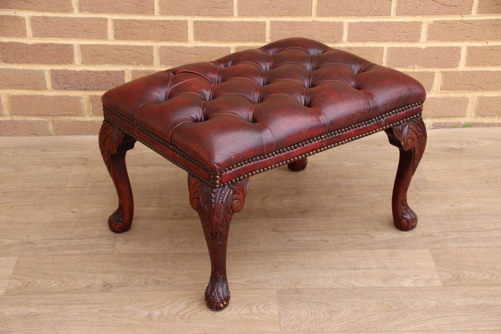 Chesterfield Antique Footstool - Image 4