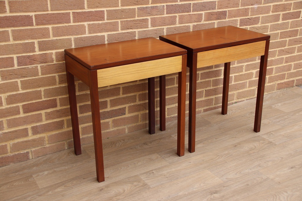 Pair of Retro Bedside / Lamp Tables - Image 2