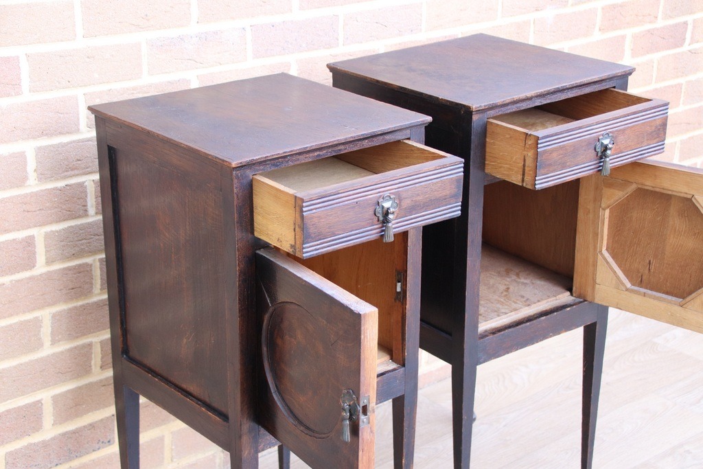 Pair of Antique Bedside Tables - Image 8
