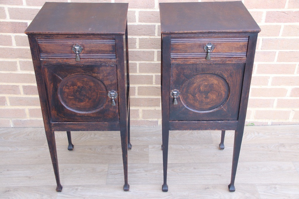Pair of Antique Bedside Tables - Image 20