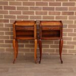 Pair of French Cherry Bedside Tables