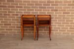 Pair of French Cherry Bedside Tables - Image 2