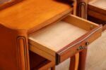 Pair of French Cherry Bedside Tables - Image 6