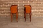 Pair of French Cherry Bedside Tables - Image 10
