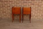 Pair of French Cherry Bedside Tables - Image 11
