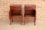 Pair of Mahogany Queen Anne Bedside Tables - Image 4