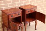 Pair of Mahogany Queen Anne Bedside Tables - Image 5