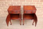 Pair of Mahogany Queen Anne Bedside Tables - Image 6