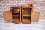 Pair of Art Deco Walnut Bedside Cabinets - Image 12