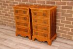 Pair of Burr Wood Bedside Chests - Image 3