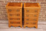 Pair of Burr Wood Bedside Chests - Image 4