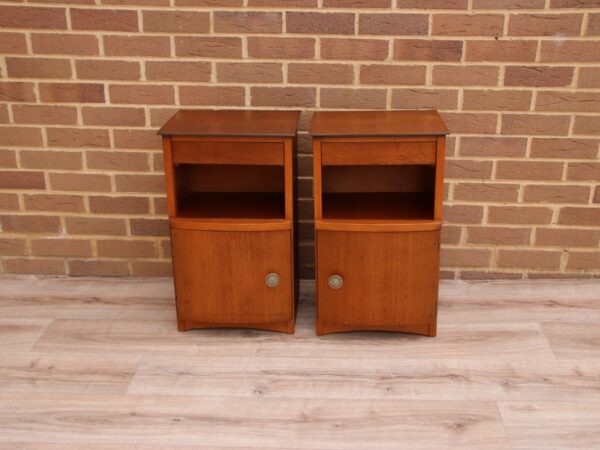 Pair of Retro Vintage Bedside Tables