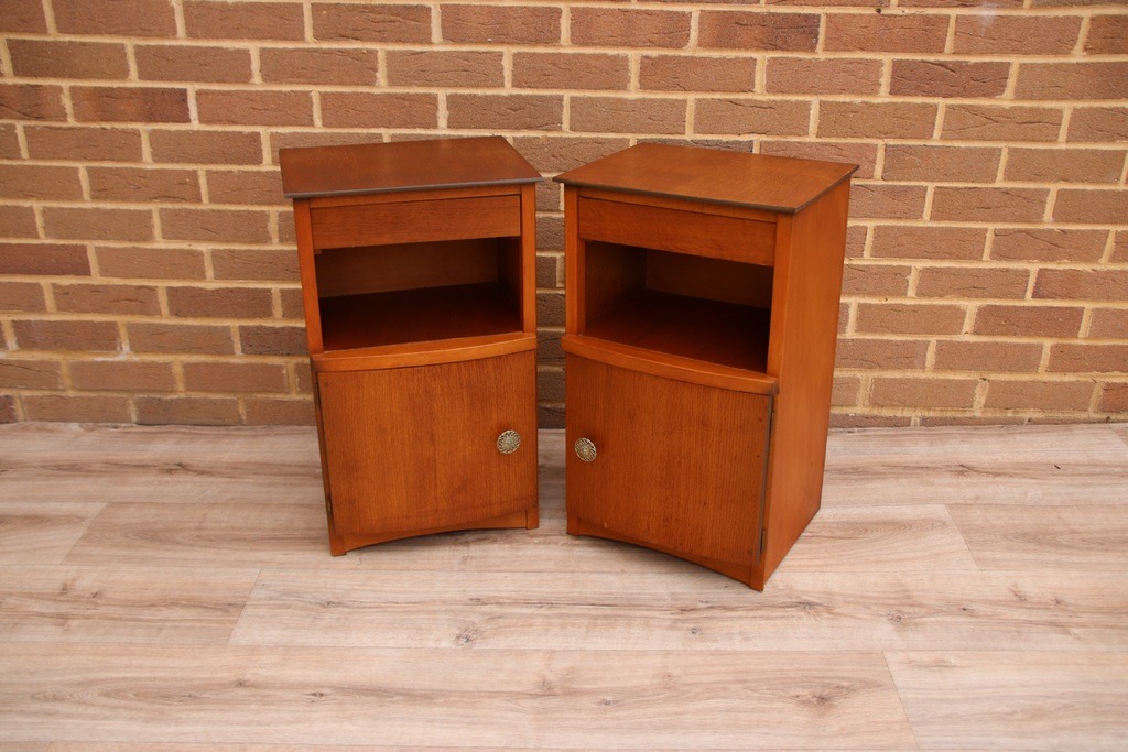 Pair of Retro Vintage Bedside Tables - Image 9