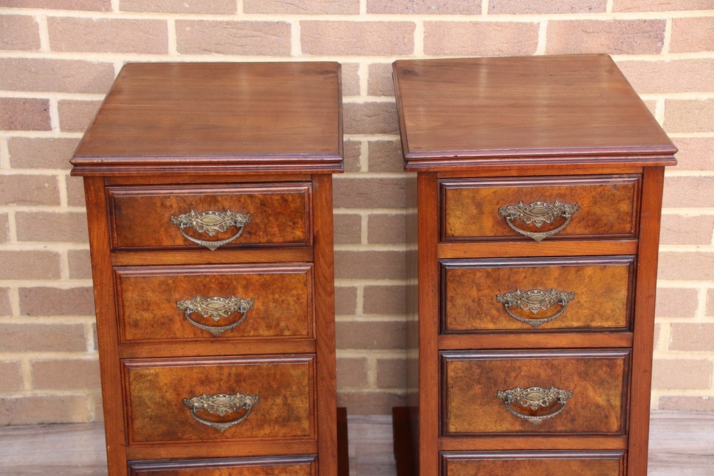 Pair of Victorian Antique Bedside Chests - Image 16
