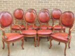 8 Vintage Dining Chairs - Image 3