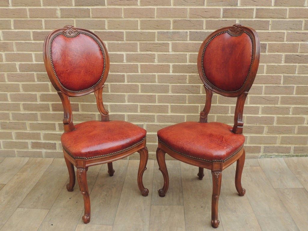 8 Vintage Dining Chairs - Image 5