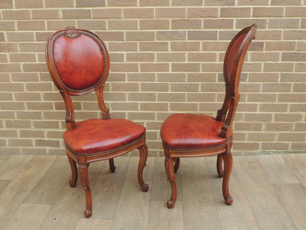 8 Vintage Dining Chairs - Image 6