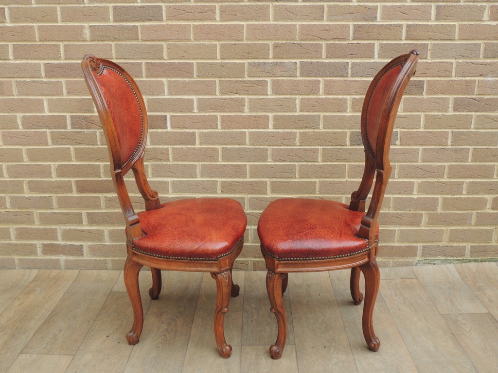 8 Vintage Dining Chairs - Image 7