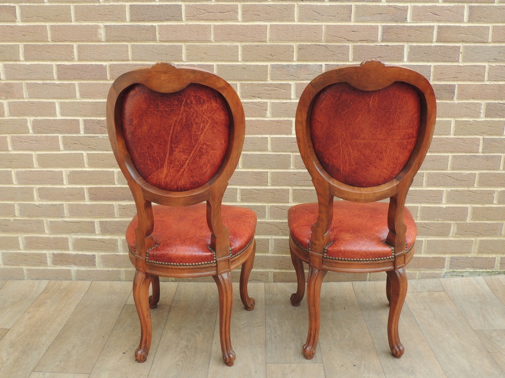 8 Vintage Dining Chairs - Image 9