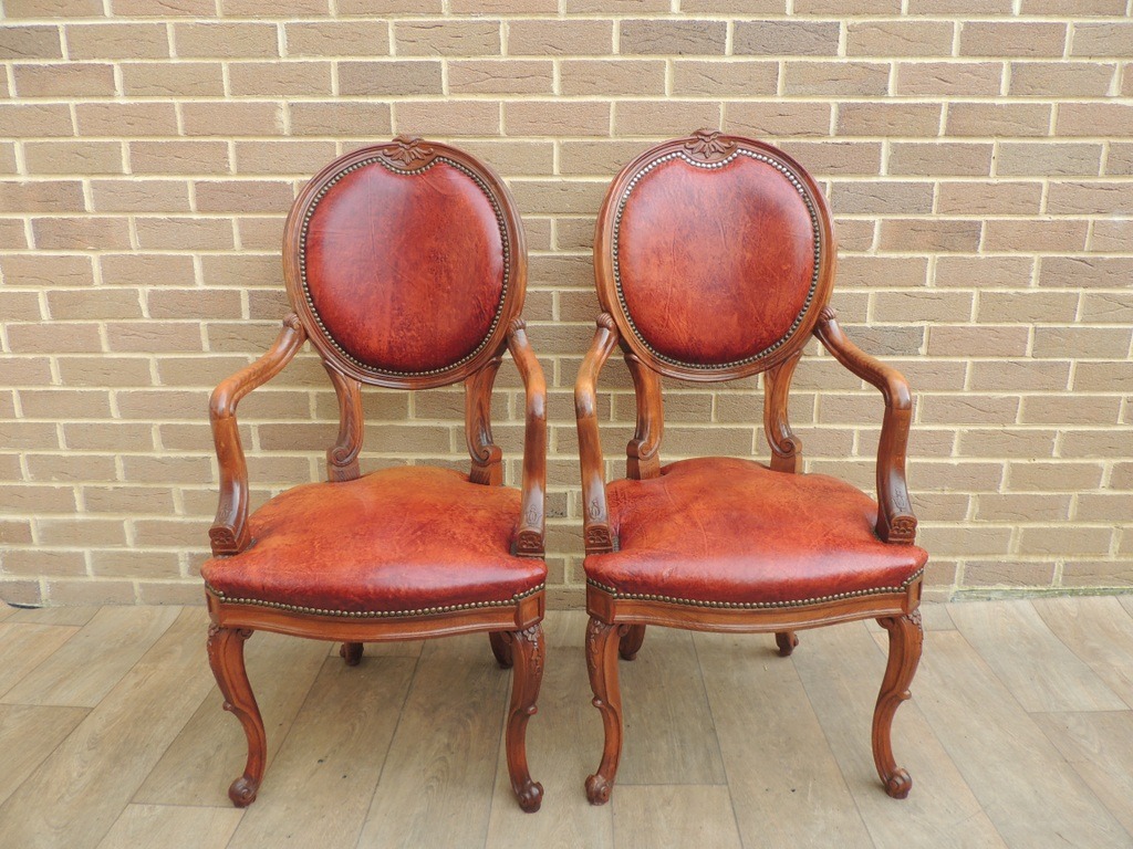 8 Vintage Dining Chairs - Image 8