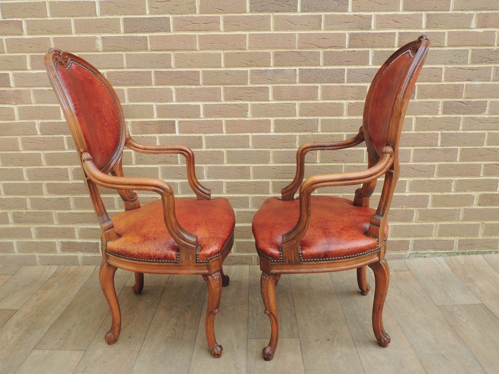 8 Vintage Dining Chairs - Image 10
