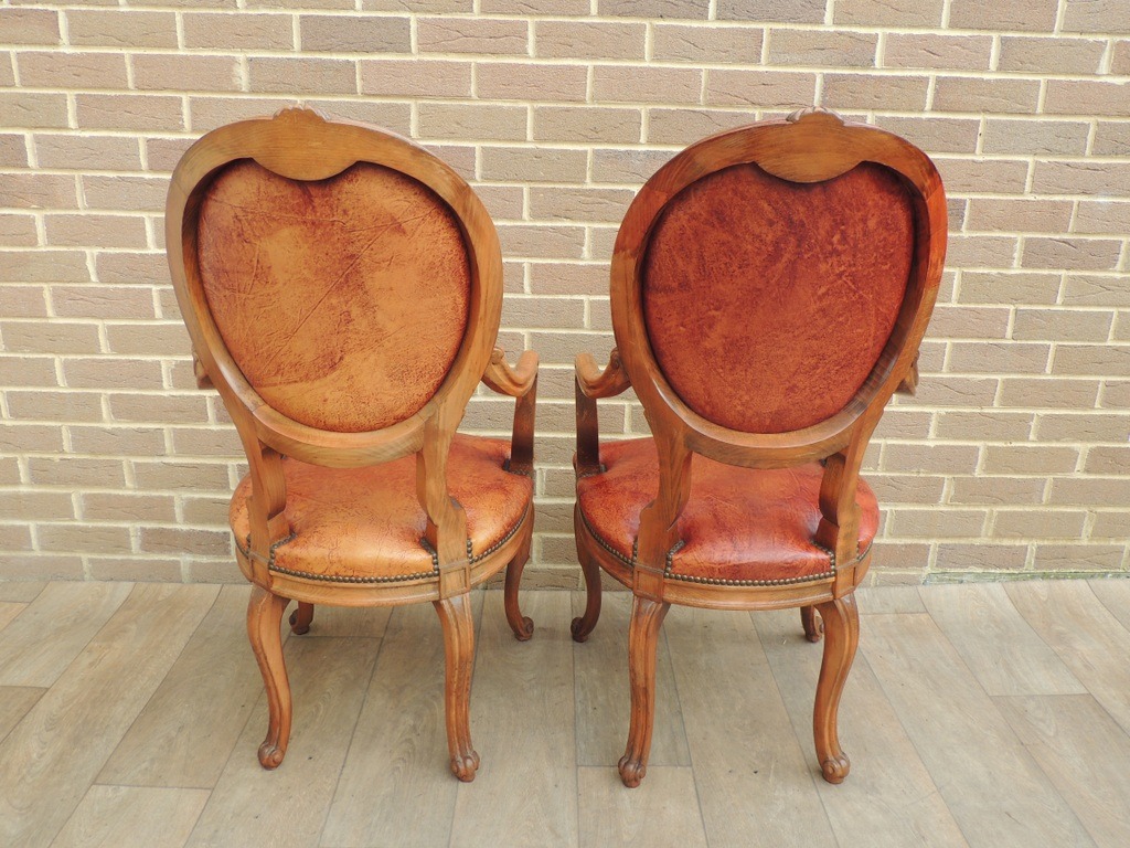 8 Vintage Dining Chairs - Image 11