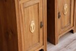 Pair of Antique Neoclassical English Pine Bedside Tables - Image 15