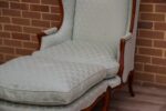 Wesley Barrell French Wingback Armchair with Footstool - Image 4