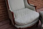 Wesley Barrell French Wingback Armchair with Footstool - Image 7
