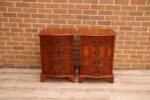 Pair of Burr Wood Bedside Tables - Image 2