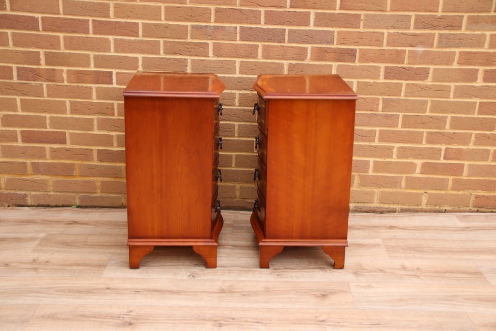 Pair of Burr Wood Bedside Tables - Image 13
