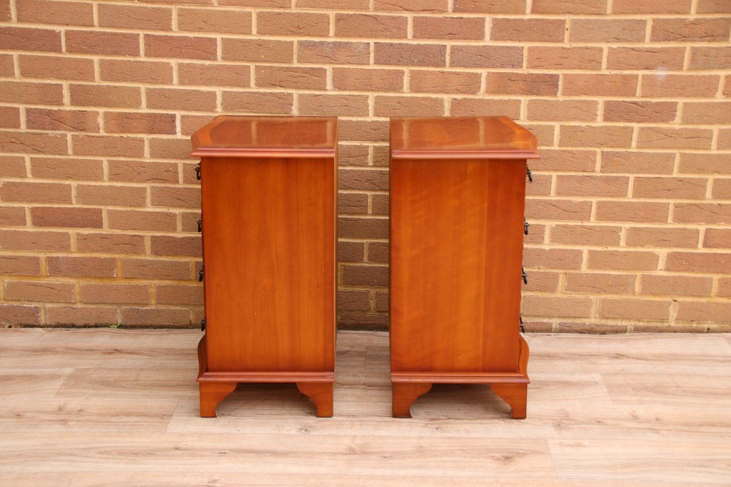 Pair of Burr Wood Bedside Tables - Image 15