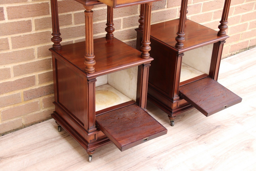 Pair of Victorian Bedside Tables - Image 15