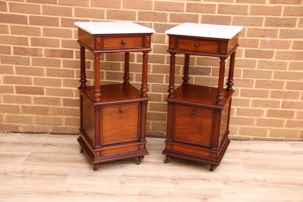 Pair of Victorian Bedside Tables - Image 18