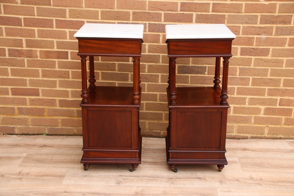 Pair of Victorian Bedside Tables - Image 19