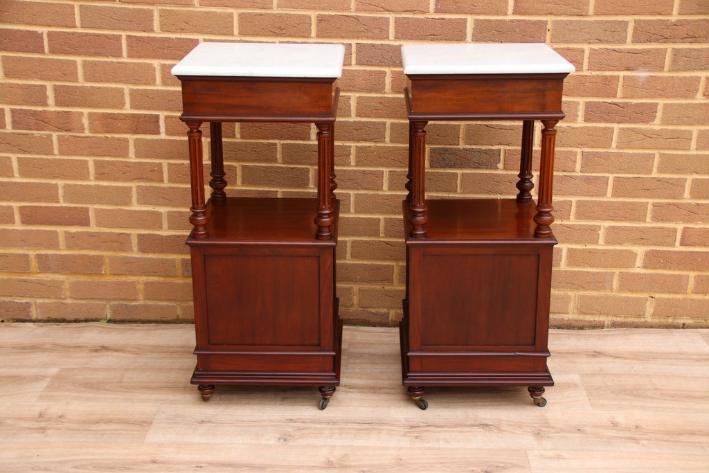 Pair of Victorian Bedside Tables - Image 20