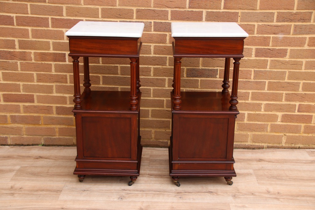 Pair of Victorian Bedside Tables - Image 21