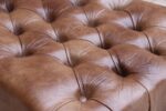 Chesterfield Whiskey Brown Footstool - Image 7