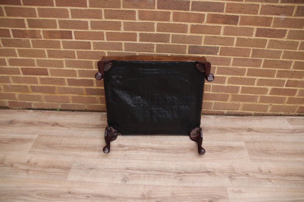 Chesterfield Whiskey Brown Footstool - Image 8
