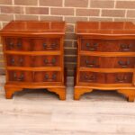 Pair of Burr Bedside Tables